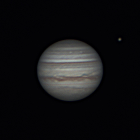 木星とガニメデ