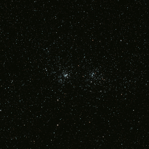 ペルセウス座　二重星団