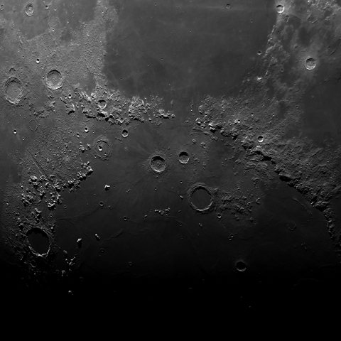 月面　雨の海周辺