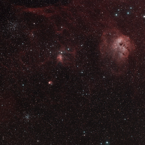 はえ星雲　NGC1931　周辺