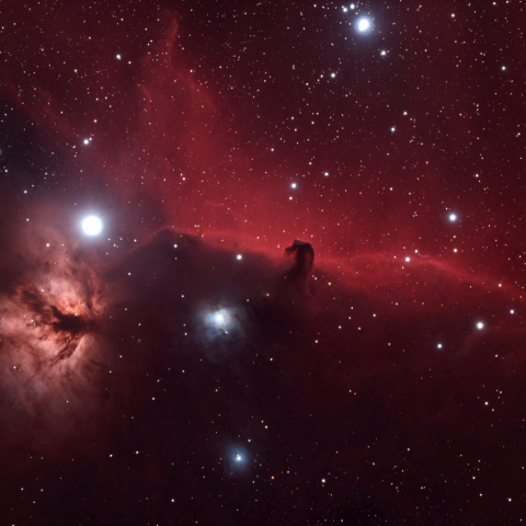 馬頭星雲　燃える木星雲　IC434　NGC2024