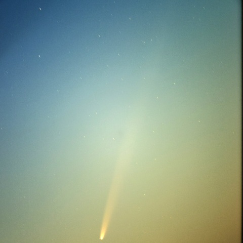 超長い尻尾の紫金山アトラス彗星