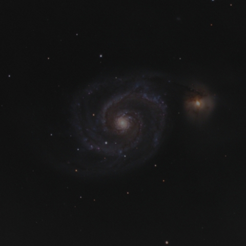 M51 (NGC5194) 銀河 (子持ち銀河)
