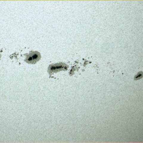 太陽 12/07(黒点拡大)