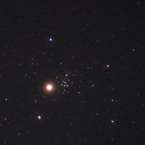 火星とプレセペ星団の接近 10/13