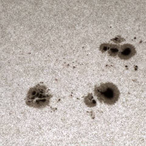 太陽黒点（黒点群拡大）4/23