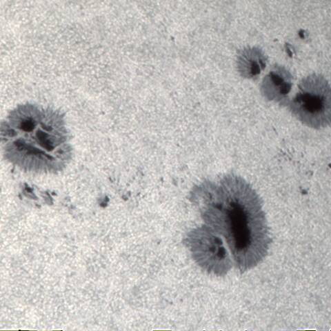 太陽黒点と粒状班 4/25