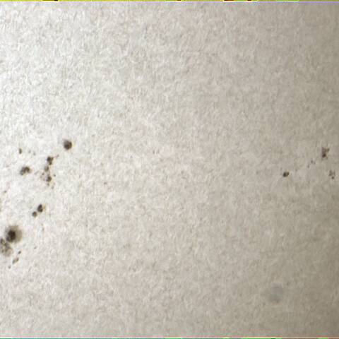 太陽黒点 1/9 拡大