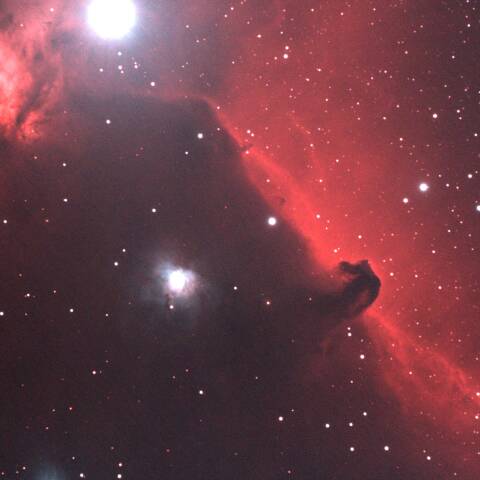 馬頭星雲と燃える木星雲 2/22