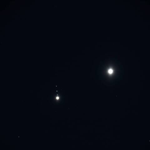 金星と木星の接近拡大 3/2