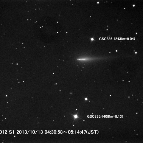 １０月１３日早朝のアイソン彗星