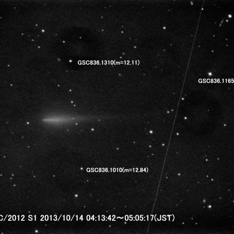 10月14日早朝のアイソン彗星