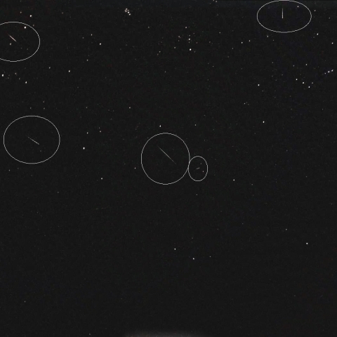 立春夜の散在流星