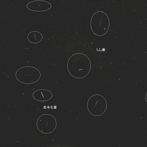 2月9日夜の散在流星