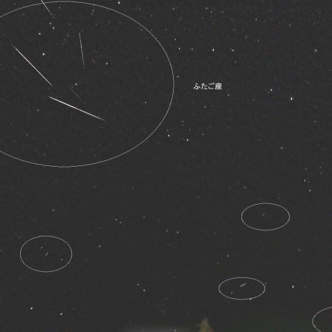 2月15日夜の散在流星