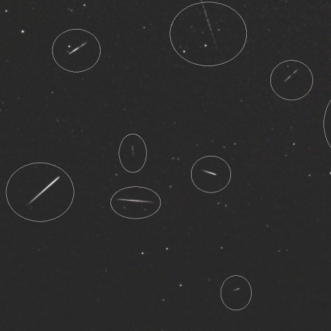 2月20日夜の散在流星