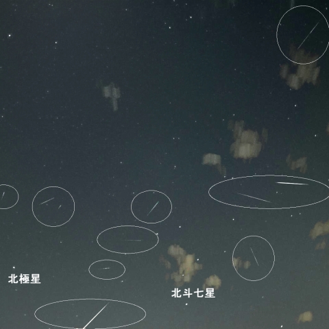 2月21日夜の散在流星
