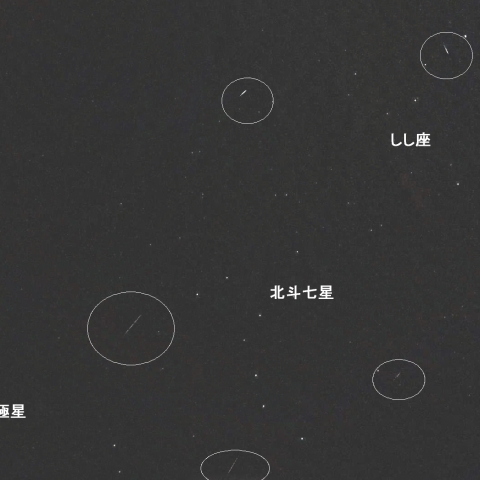 2月22日夜の散在流星