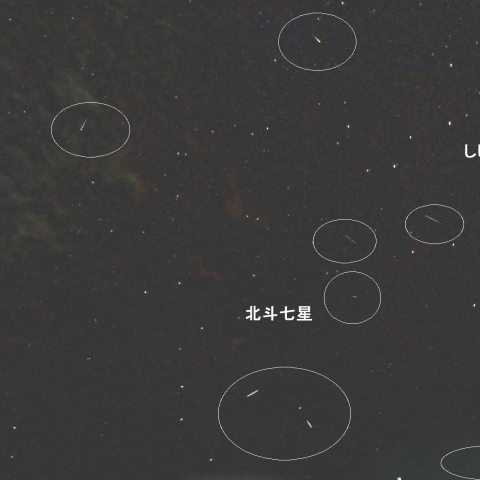 令和3年3月3日夜の散在流星