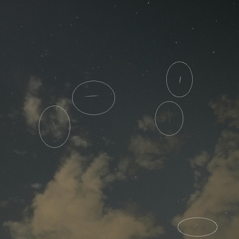 3月22日夜の散在流星