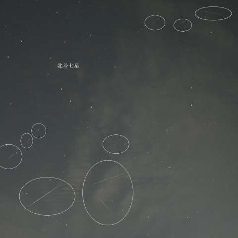 4月15日夜の散在流星