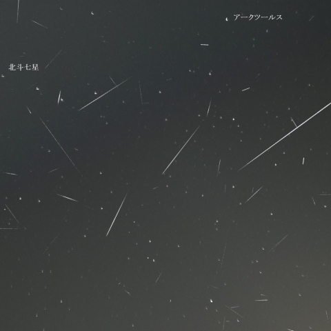 4月17日夜の散在流星