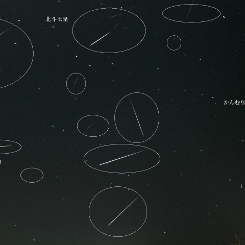 4月19日夜の散在流星