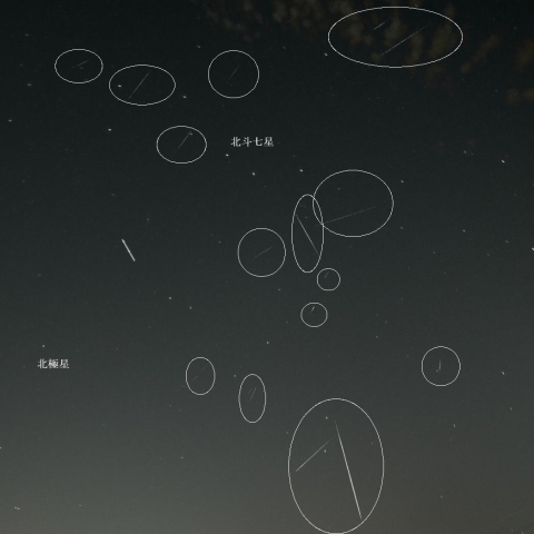 4月20日夜の散在流星