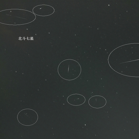 6月7日夜の散在流星