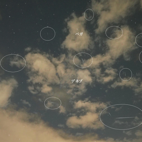 7月13日夜の散在流星