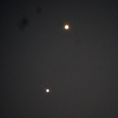 木星、金星のランデブー 2023年3月2日
