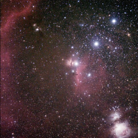 オリオン座の散光星雲