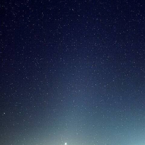 明け方の黄道光