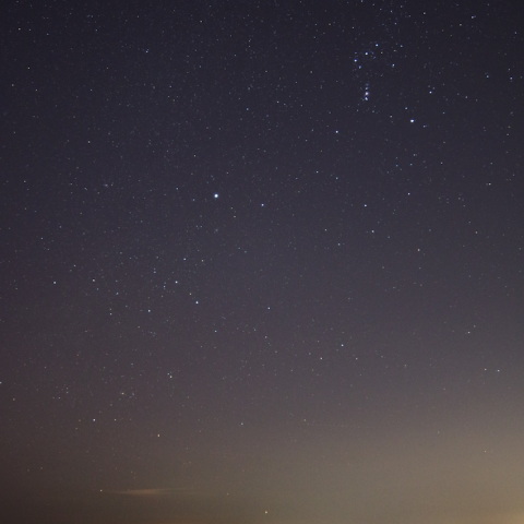 冬の大三角とカノープス