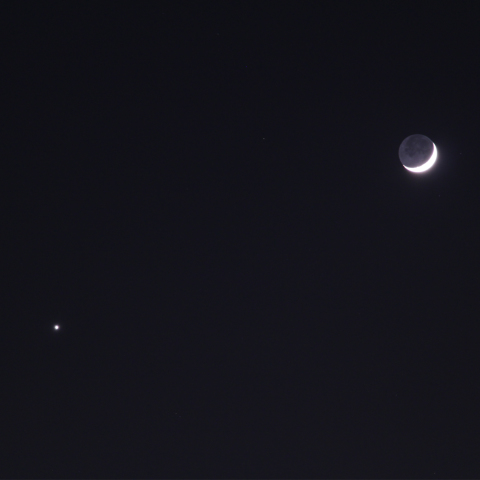 月と金星