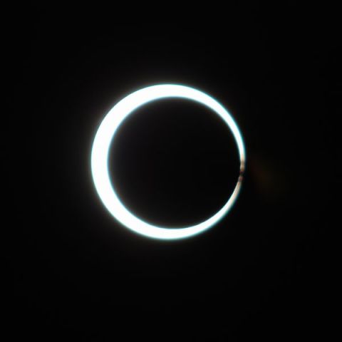 金環日食　モルジブ（バロス）