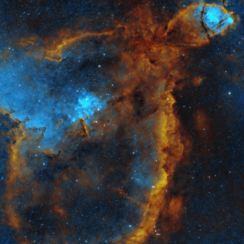 都内からのカシオペア座ハート星雲（再々処理）