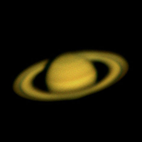 北緯41度での土星