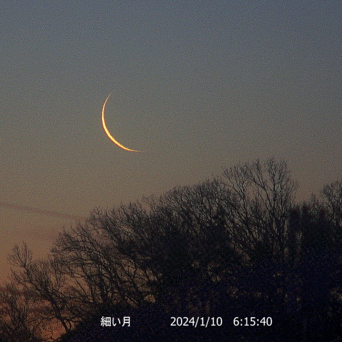 月齢28の細い月