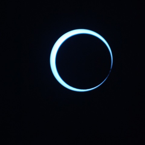 モルディブ金環日食（第２接触）