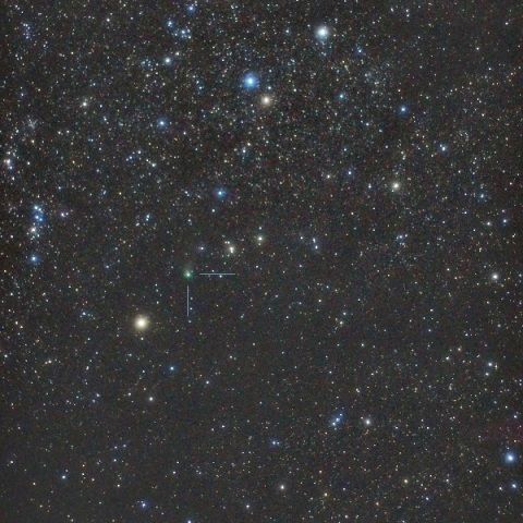 カペラから火星へ進むZTF彗星