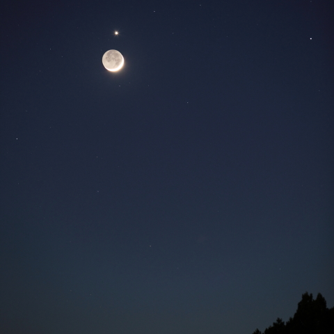 月と金星の大接近の日に