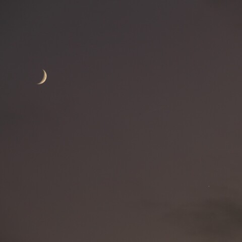 月と金星の接近