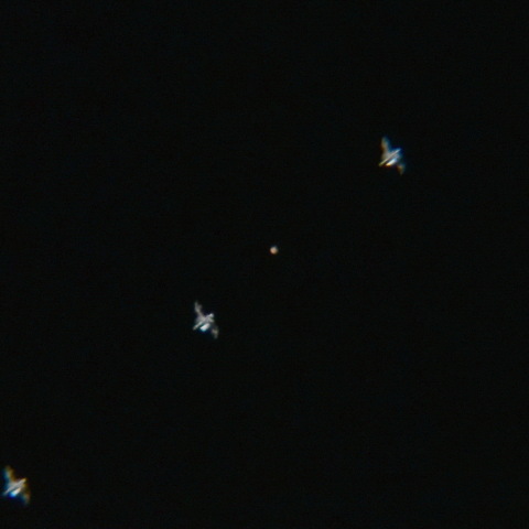 ISSの火星面通過