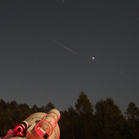 木星に向かうペルセ群流星☆