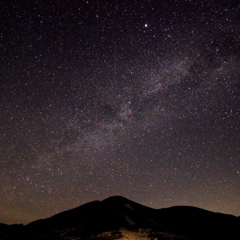 薬師岳と天の川