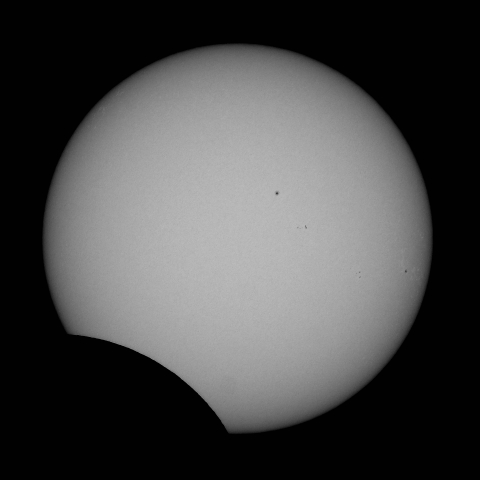 部分日食（食分0.124）