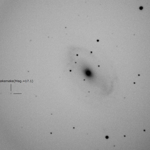 NGC4725 and Makemake