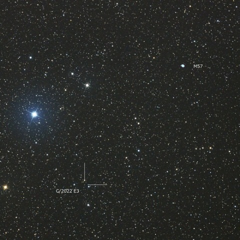 C/2022 E3 ZTF and M57