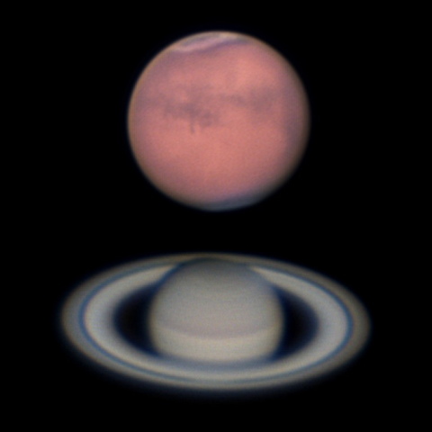 2018-07-31の火星と土星